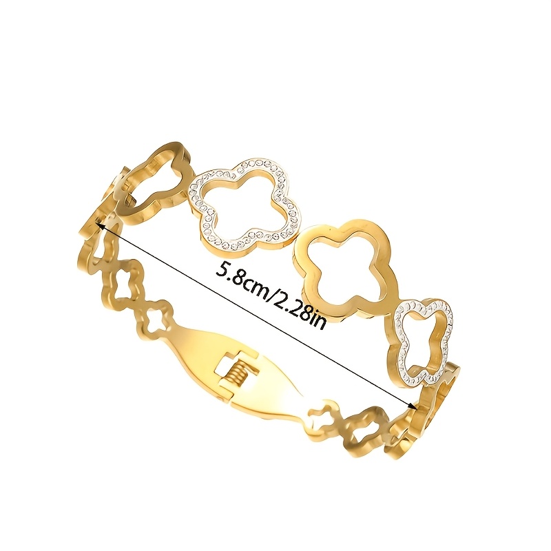 2pcs Colored Stone Twisted Wire Stainless Steel Bangles